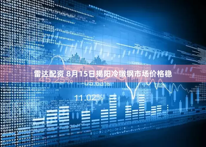 雷达配资 8月15日揭阳冷镦钢市场价格稳